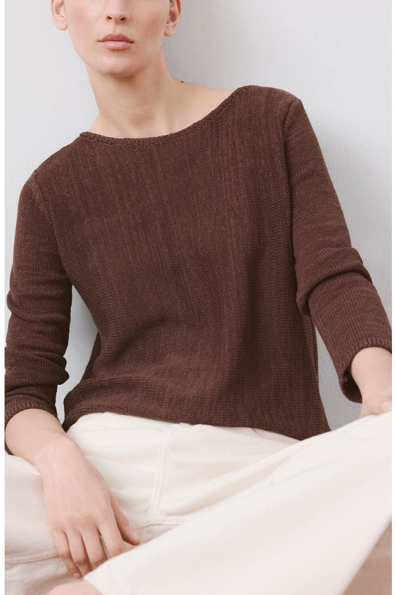 Relaxed Fit Sweater, Main, color, CHOCOLATE