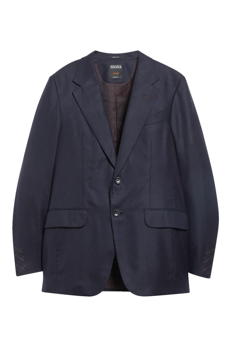 Single Breasted Wool Sport Coat, Main, color, BLUE NATTE