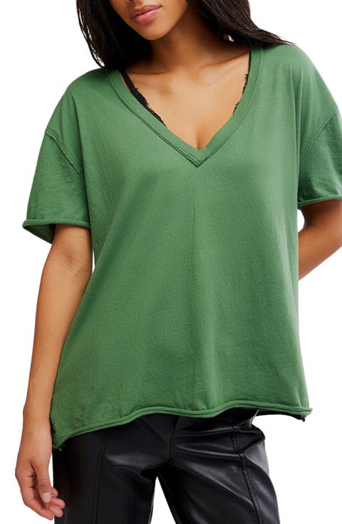 Nina V-Neck Cotton T-Shirt