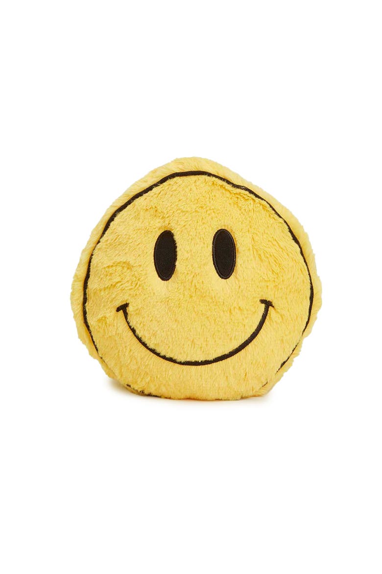 Smiley Face Plush Toy, Alternate, color, Light Yellow