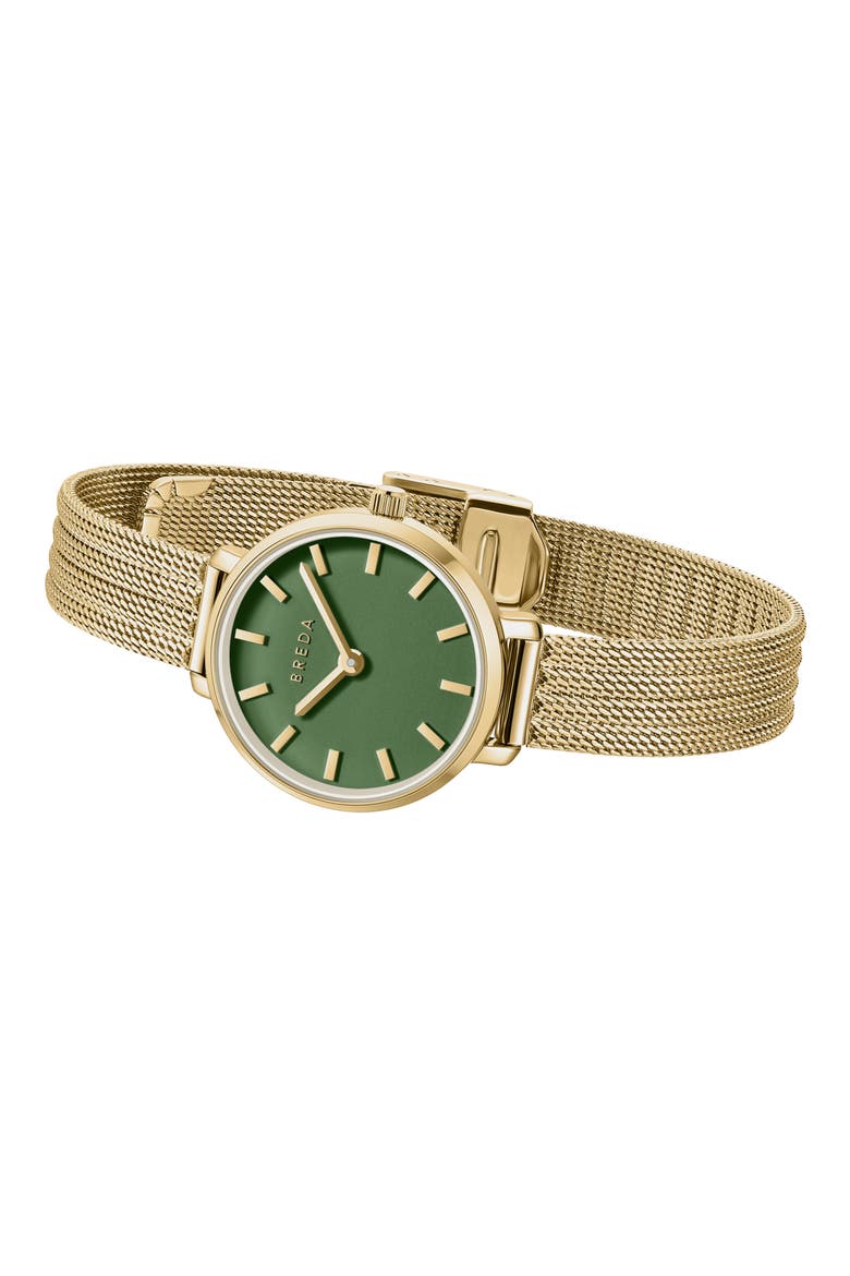 Beverly Mesh Strap Watch, 25mm, Alternate, color, GOLD