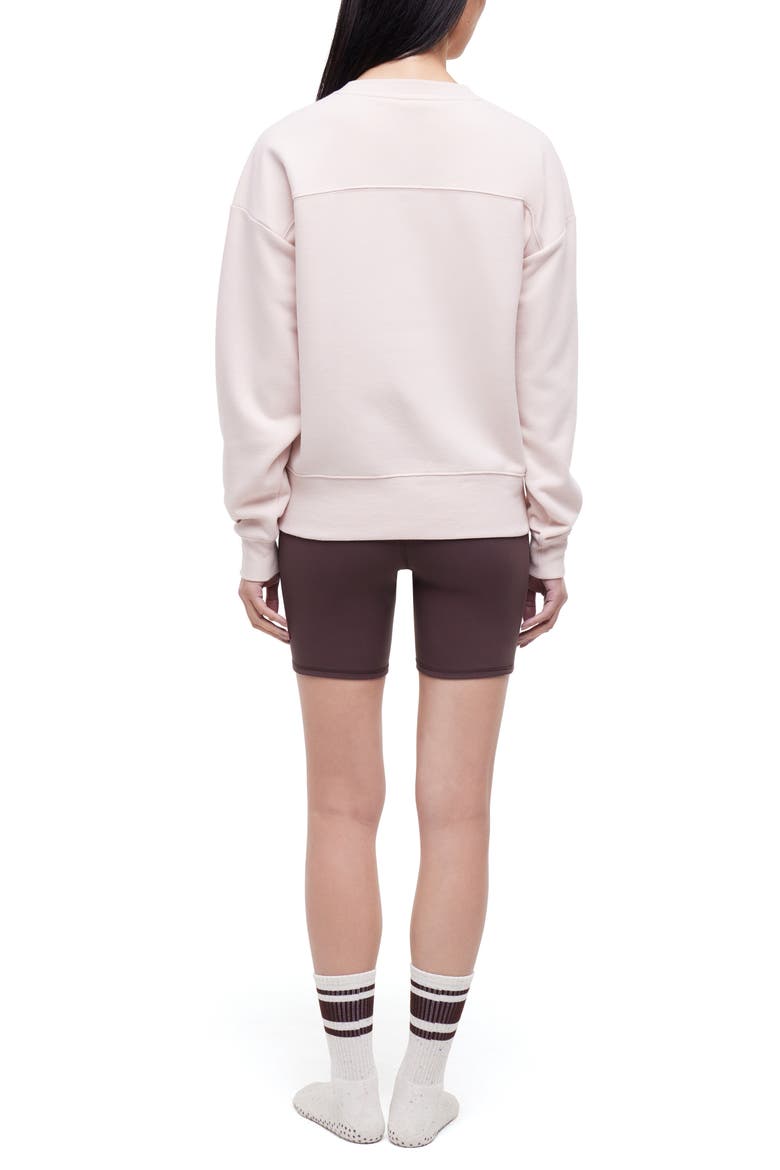 Nadine Sweatshirt, Shorts & Socks Set, Alternate, color, SEAL BROWN/HUSHED VIOLET
