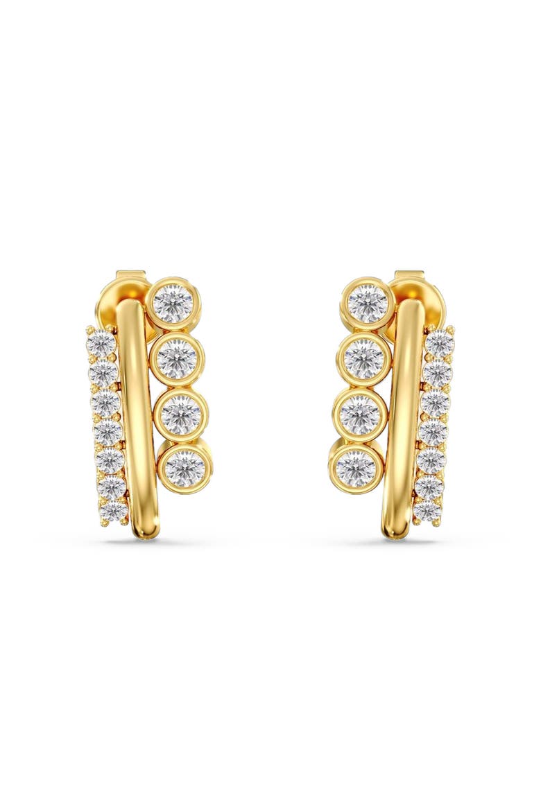 Stacked Trio Lab Diamond Studs in 14K Gold, Main, color, Yellow Gold