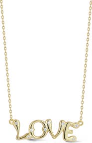 GLAZE JEWELRY Cubic Zirconia Love Pendant Necklace