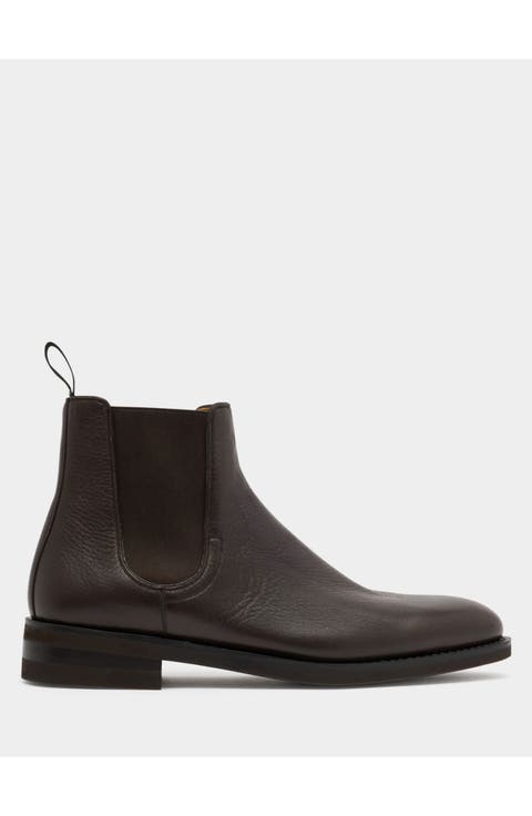 Scribe Un Bootie in Grained Leather