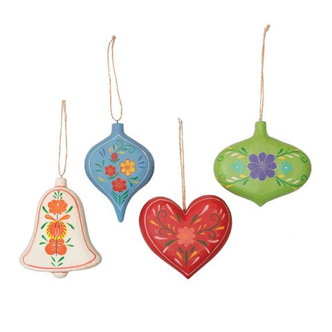 Folk Art Handmade Christmas Xmas Ornament A/4