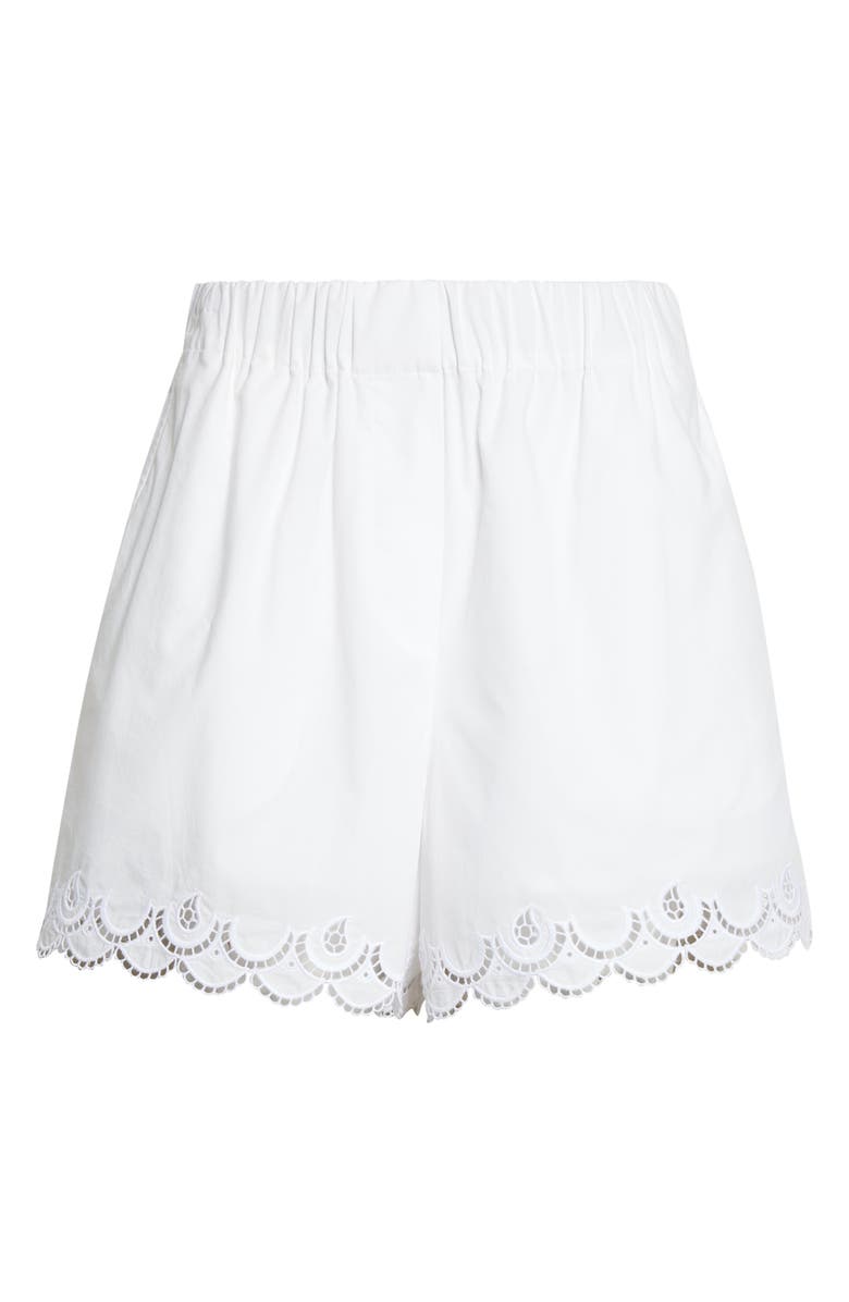 A.L.C. Gigi Eyelet Embroidery Shorts, Alternate, color, White