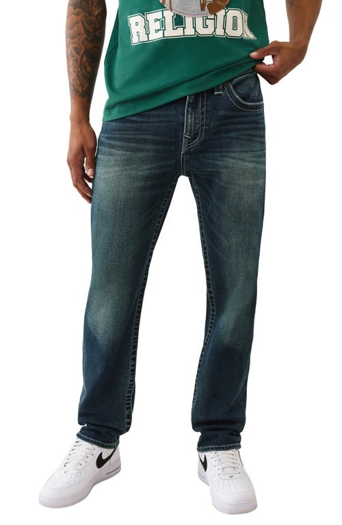 True Religion Geno Big T Flap Pocket Slim Jeans In Blue