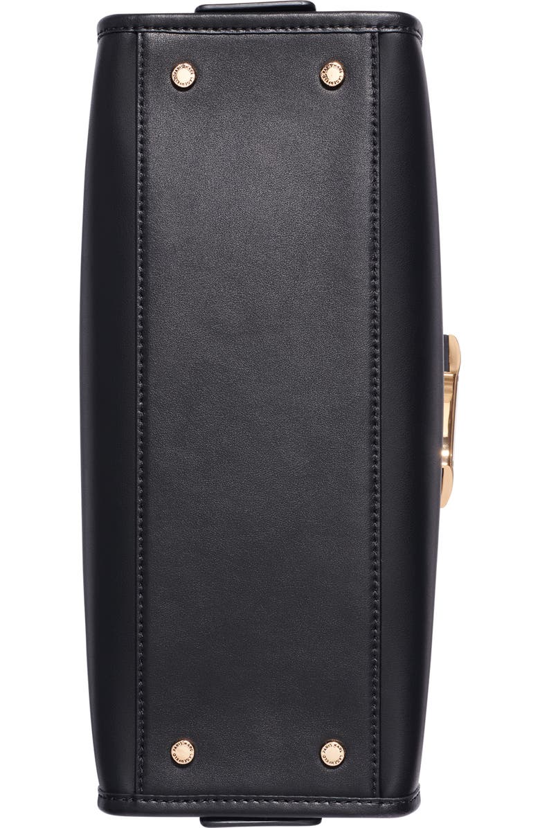 KARL LAGERFELD PARIS Madelyn Satchel Bag, Alternate, color, Black/ Gold