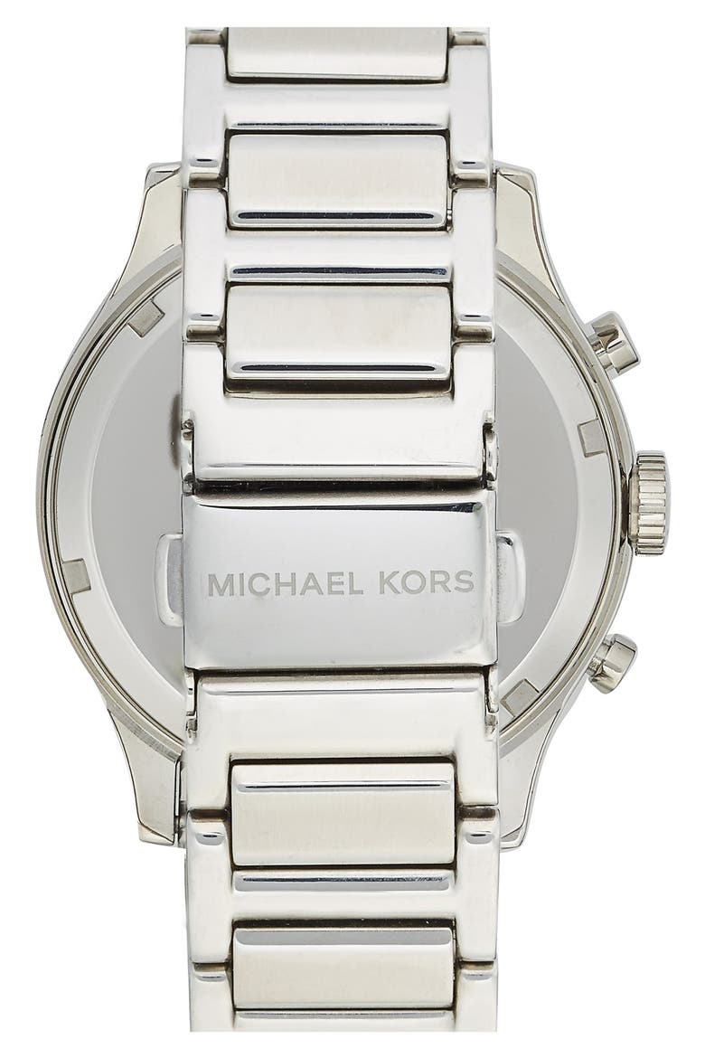 Michael Kors 'Bailey' Chronograph Bracelet Watch, 39mm (Nordstrom Exclusive), Alternate, color, SILVER