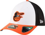 New Era Men's New Era  White/Orange Baltimore Orioles Player Replica 39THIRTY M-Crown Flex Hat