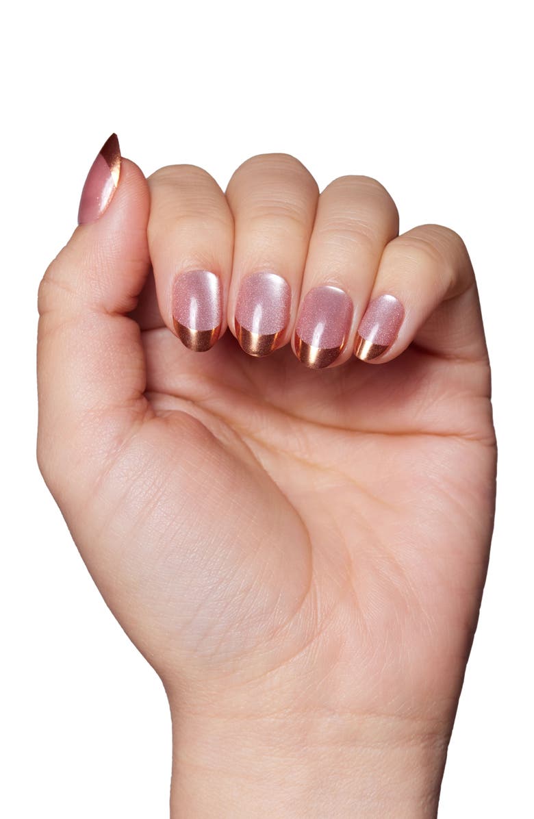 GLAMNETIC Short Oval Press-On Nails, Alternate, color, Caramel Apple