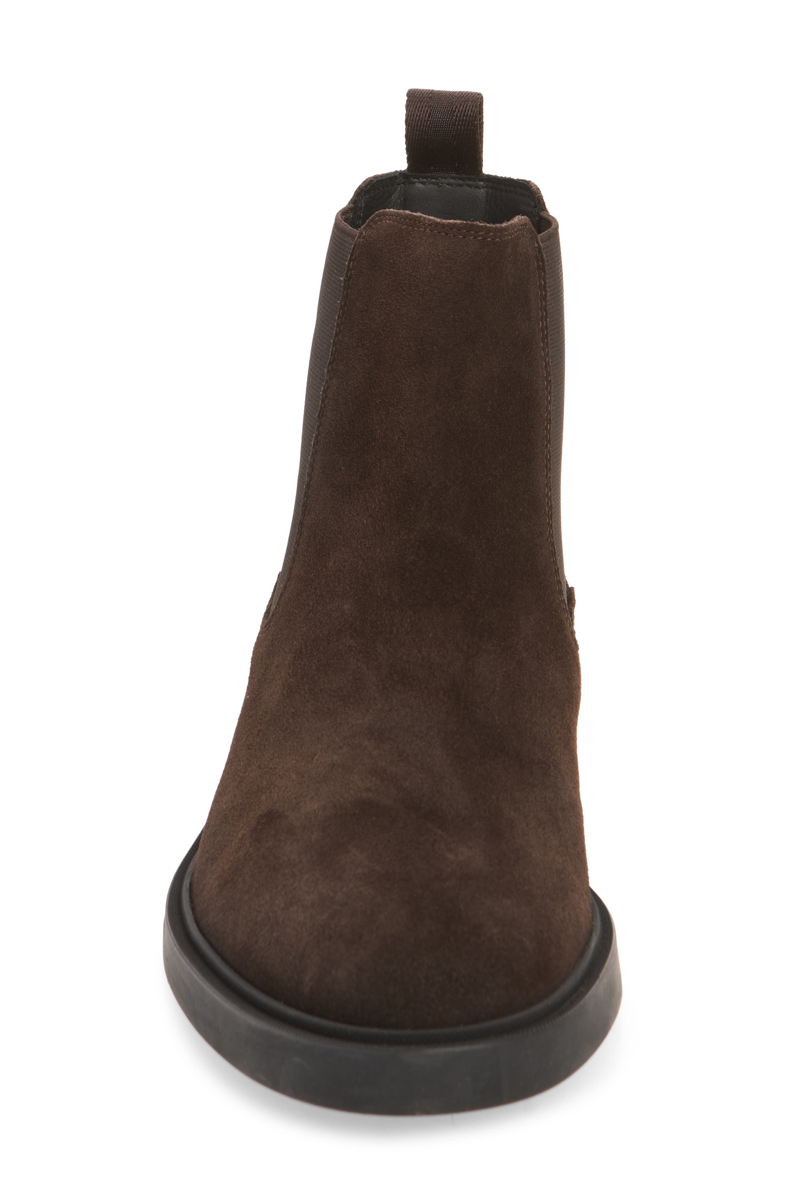 Calev Leather Chelsea Boot, Alternate, color, DARK BROWN
