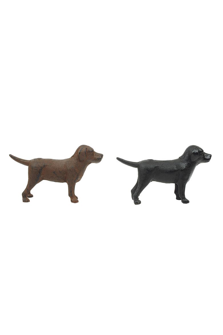 Cast Iron Lab Figurines, Main, color, Brown