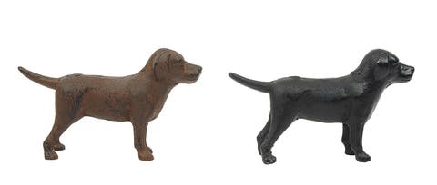 Cast Iron Lab Figurines (Set of 2 Colors)
