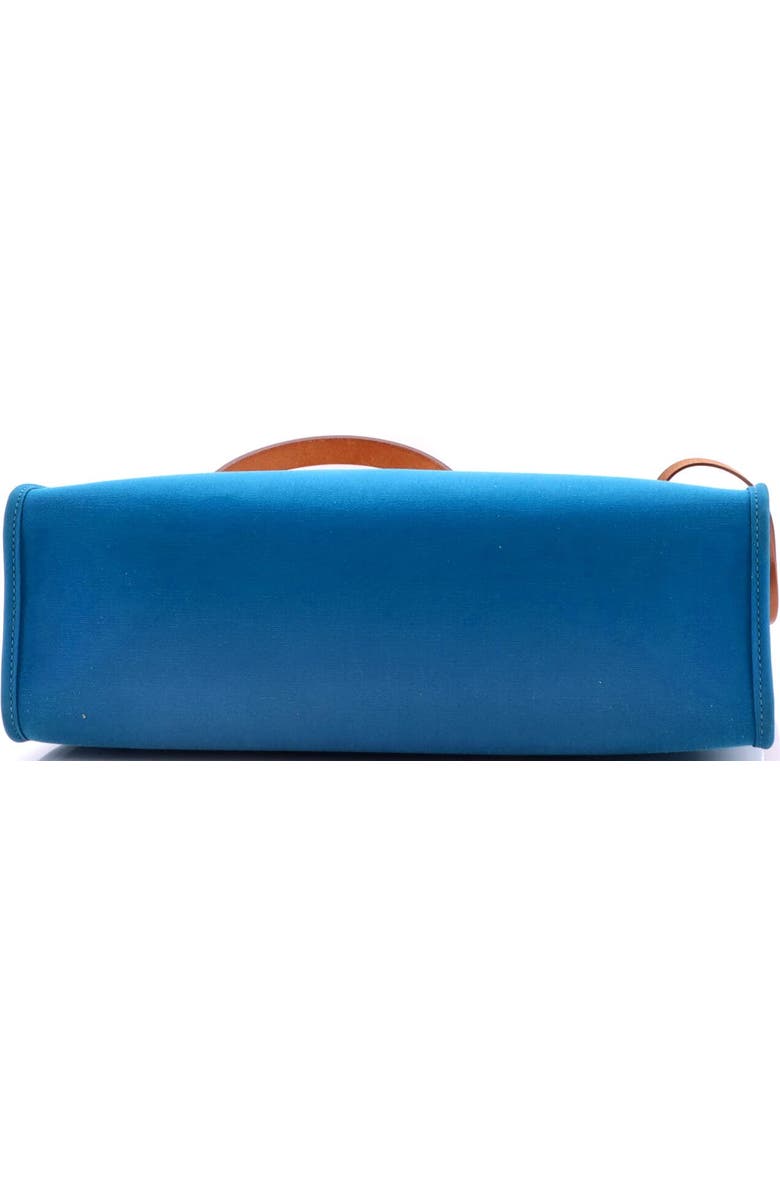 Pre-Owned Hermes Herbag Zip Leather and Toile 31, Alternate, color, Blue Izmir