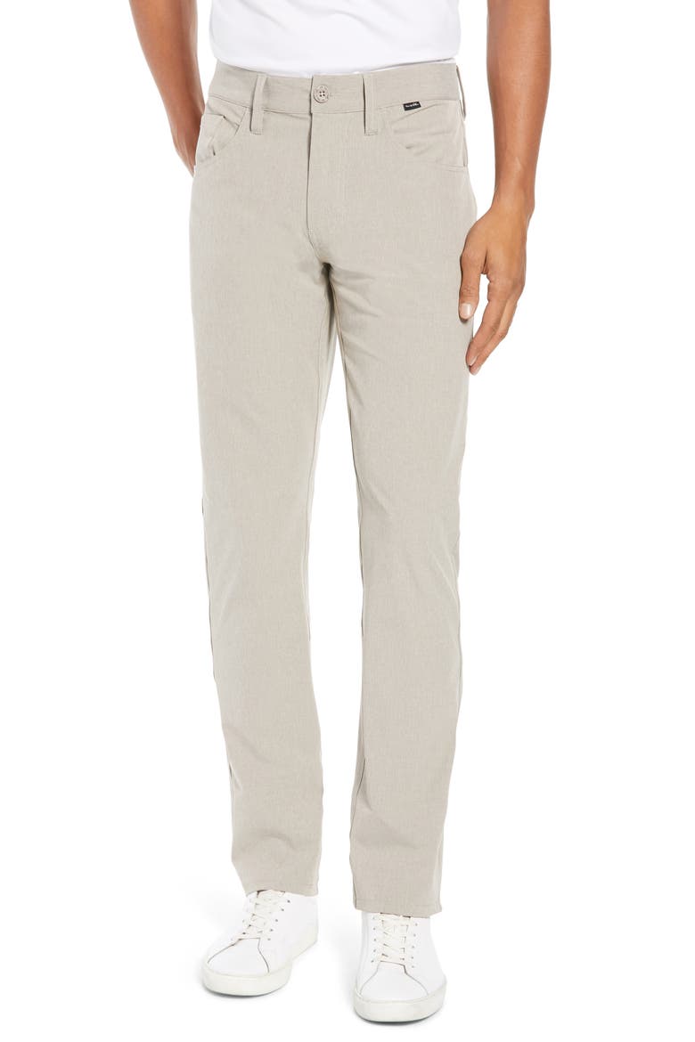 Beckladdium Straight Leg Performance Pants, Main, color, KHAKI