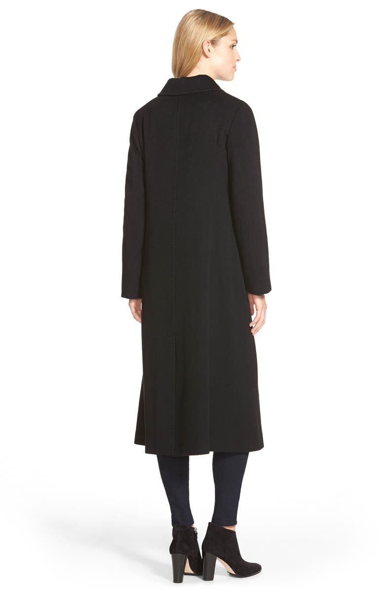 Fleurette Point Collar Long Cashmere Coat, Alternate, color,