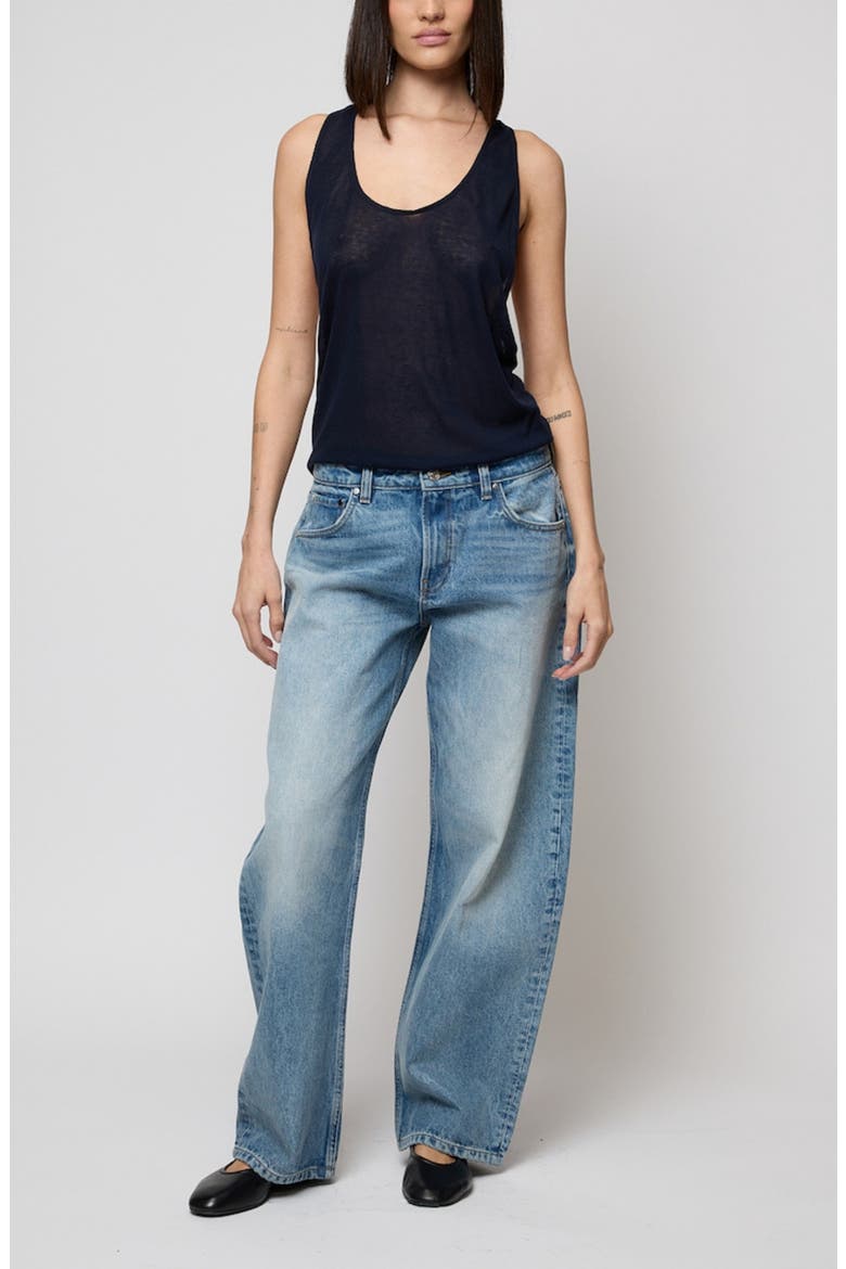Shifter Bowed Wide Leg Jeans, Alternate, color, LUCA