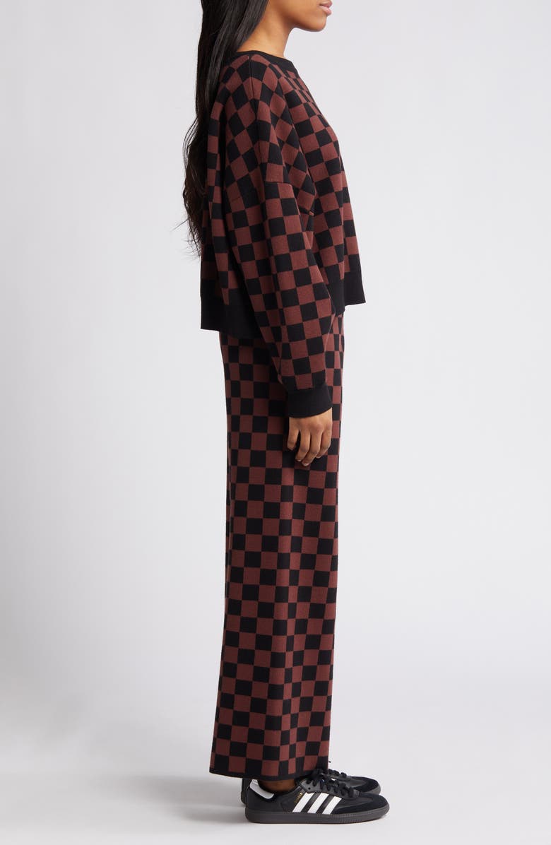 Dressed in Lala Check Sweater & Pants Set, Alternate, color, 