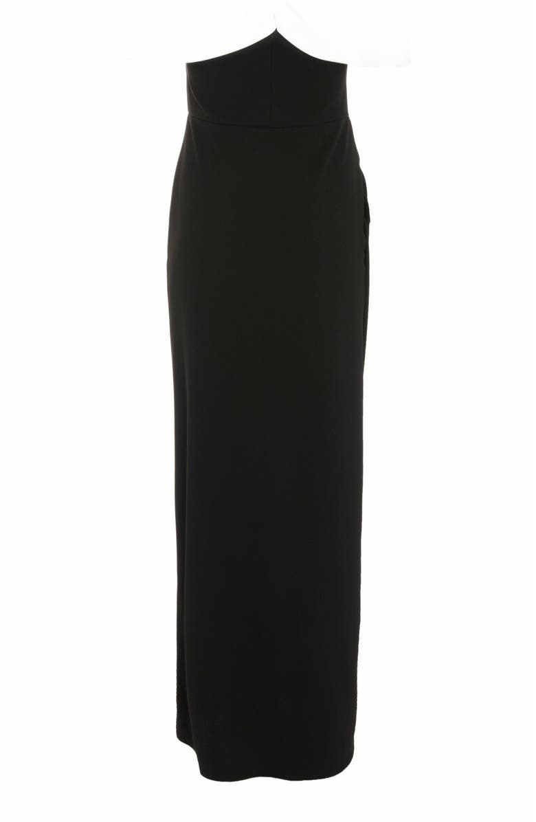 QUIZ Scuba Crepe Bardot Ruched Maxi Dress, Alternate, color,