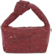 BERNESS Knotted Handle Rhinestone Bag