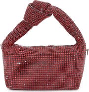 BERNESS Knotted Handle Rhinestone Bag