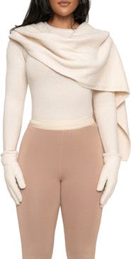 JLUXLABEL Rib Scarf Sweater