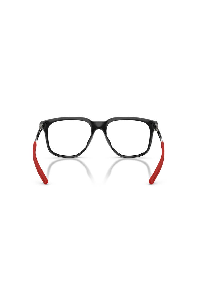 Scuderia Ferrari 56mm Rectangle optical glasses, Alternate, color, Black