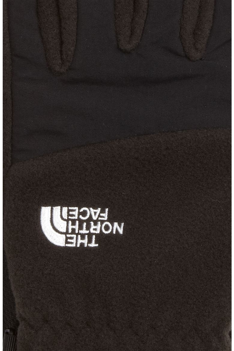 'E-Tip Denali' Fleece Gloves, Alternate, color, TNF BLACK