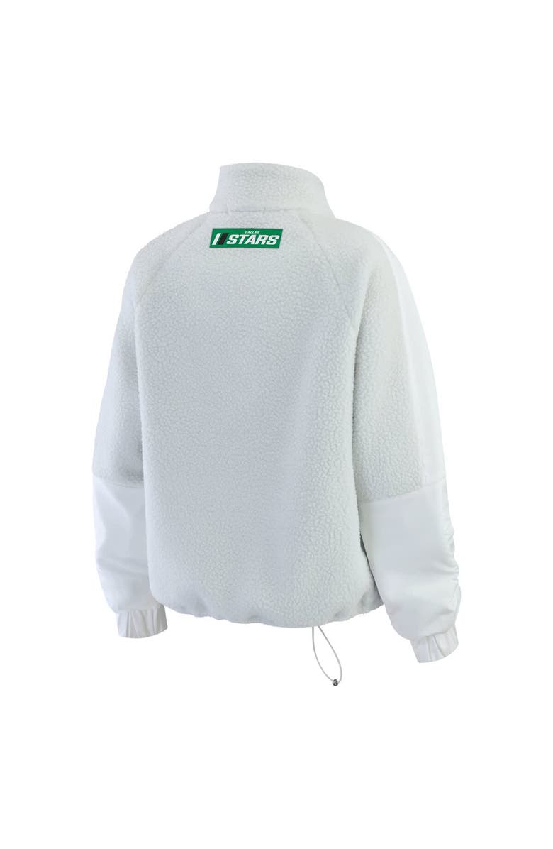 WEAR by Erin Andrews Women's WEAR by Erin Andrews Gray Dallas Stars Polar Fleece Quarter-Zip Jacket, Alternate, color, Gray