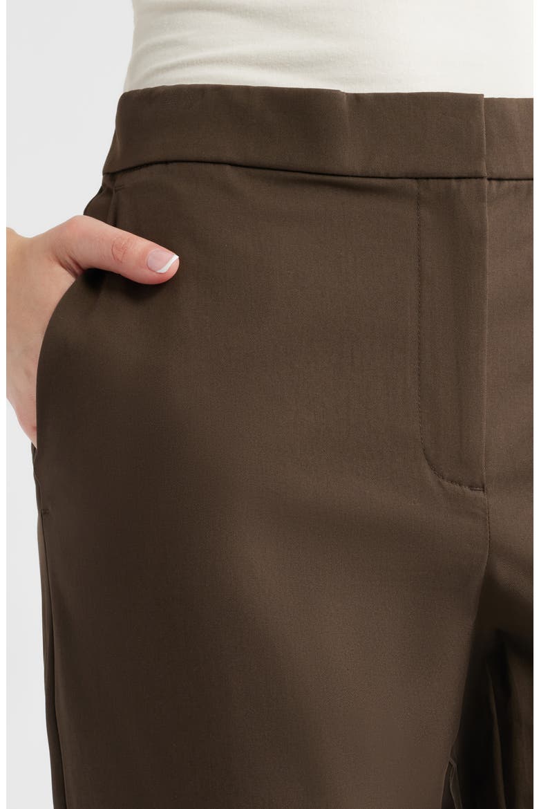 High Waist Slim Fit Ankle Pants, Alternate, color, WREN