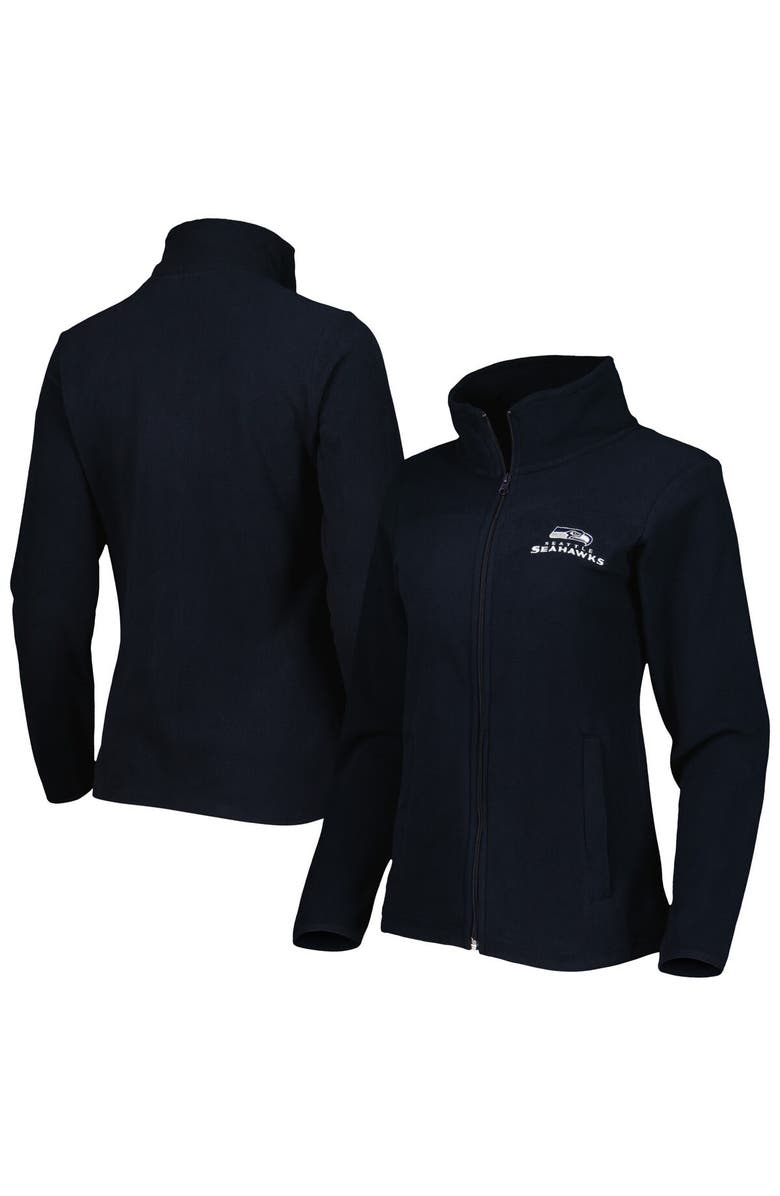 DUNBROOKE Women's Dunbrooke College Navy Seattle Seahawks Hayden Polar Full-Zip Jacket, Main, color, 