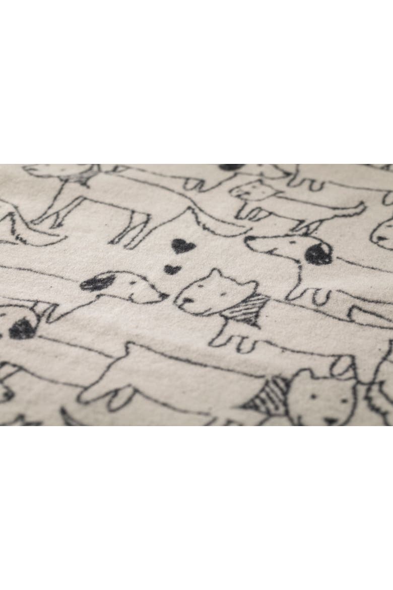 Juwel Dogs Allover Throw, Alternate, color, Offwhite