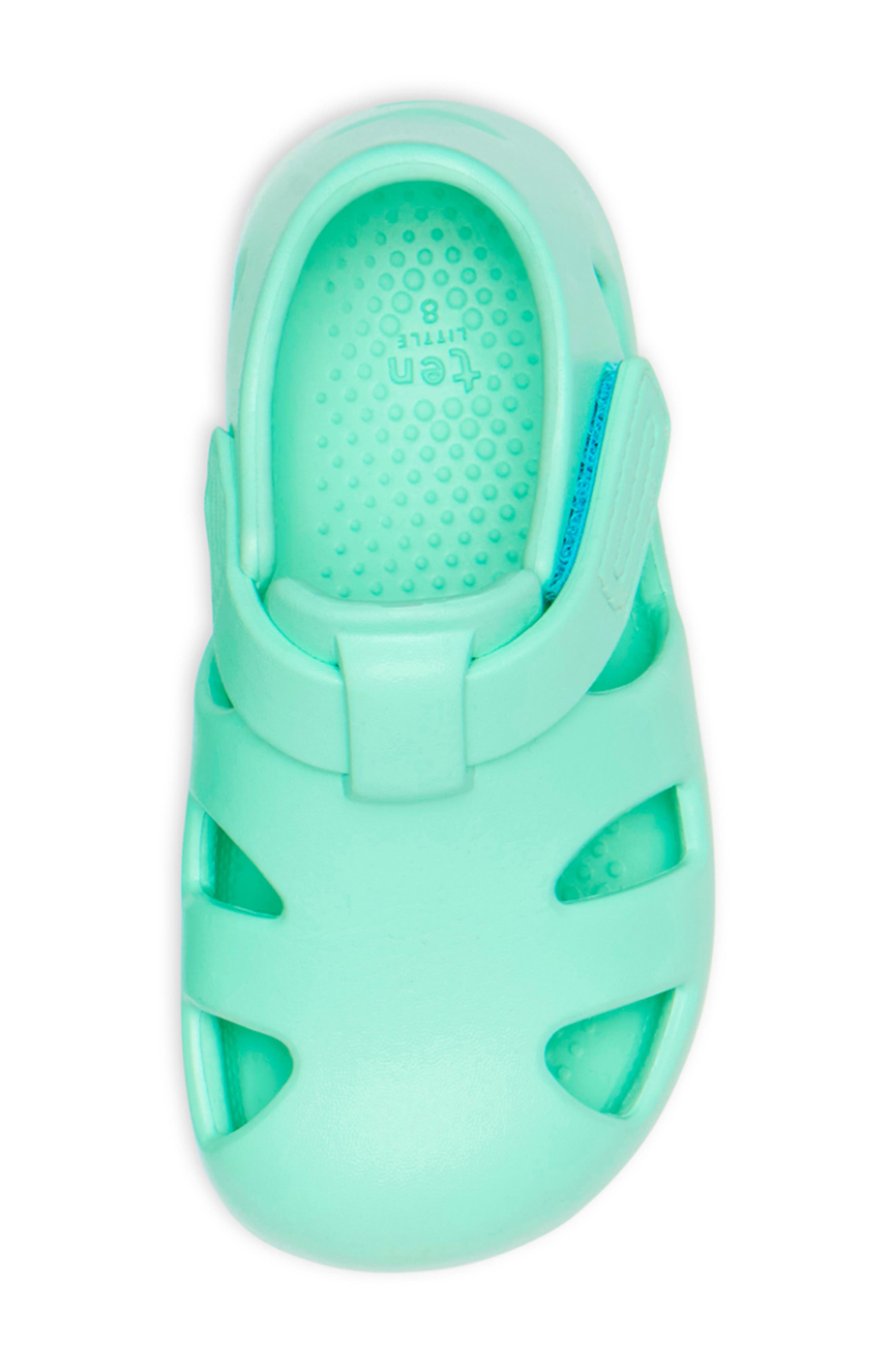 Ten Little Splash Water Friendly Sandal, Alternate, color, Aqua Mint