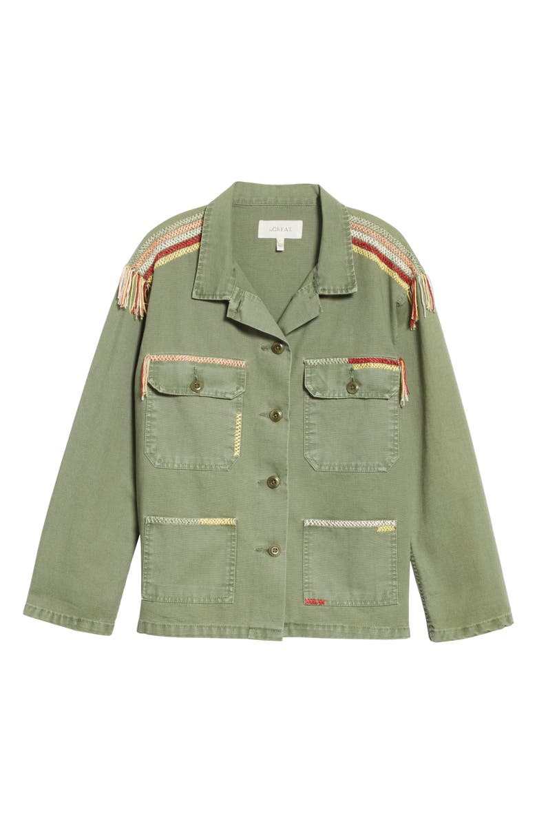 THE GREAT. The Sergeant Embroidered Jacket, Alternate, color, 