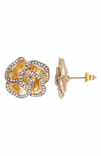 Adornia Cubic Zirconia Flower Stud Earrings