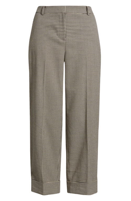 Anne Klein Cuff Flat Front Pants In Gray