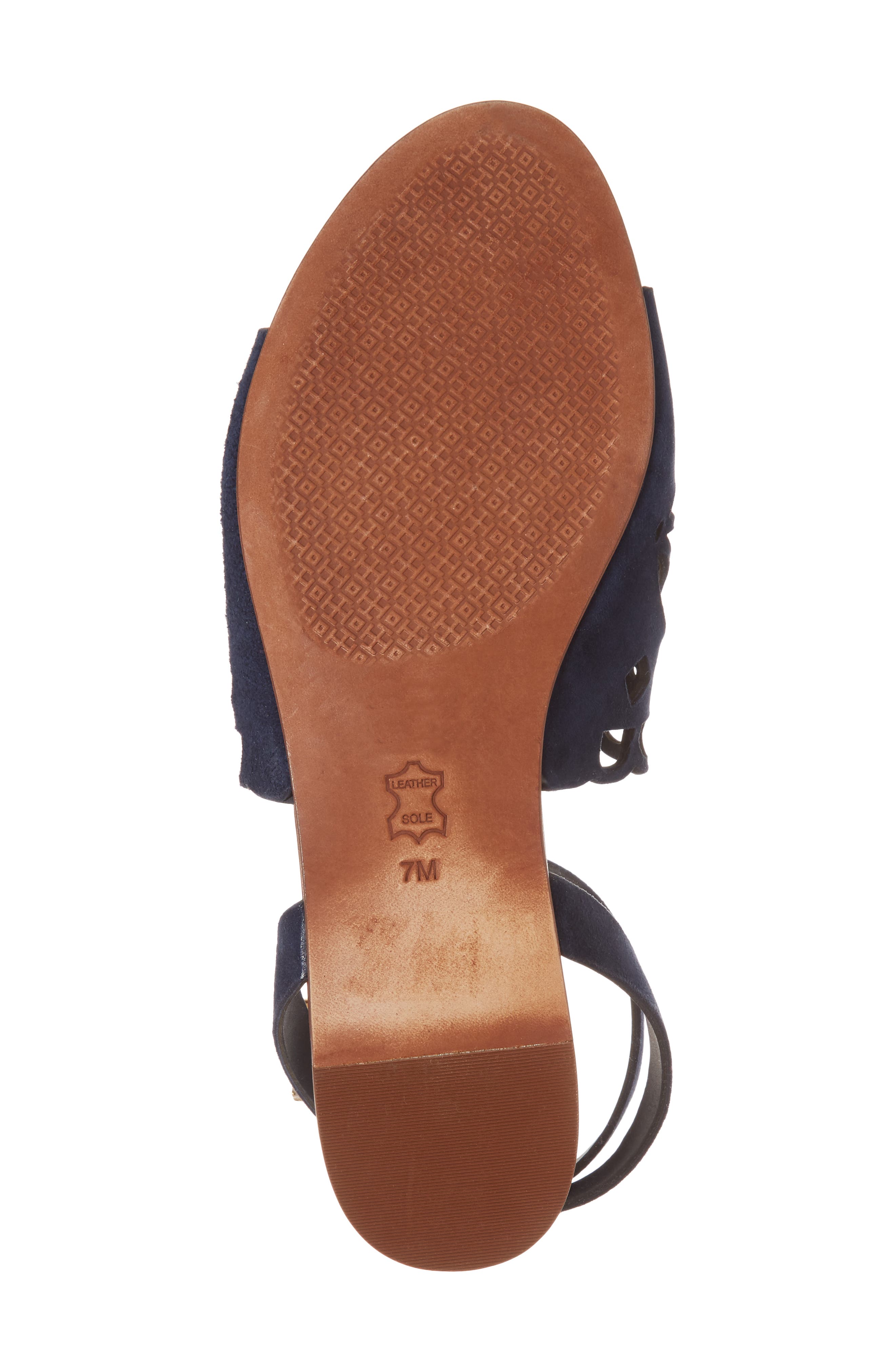 Tory Burch May Perforated Ankle Strap Sandal, Alternate, color, 