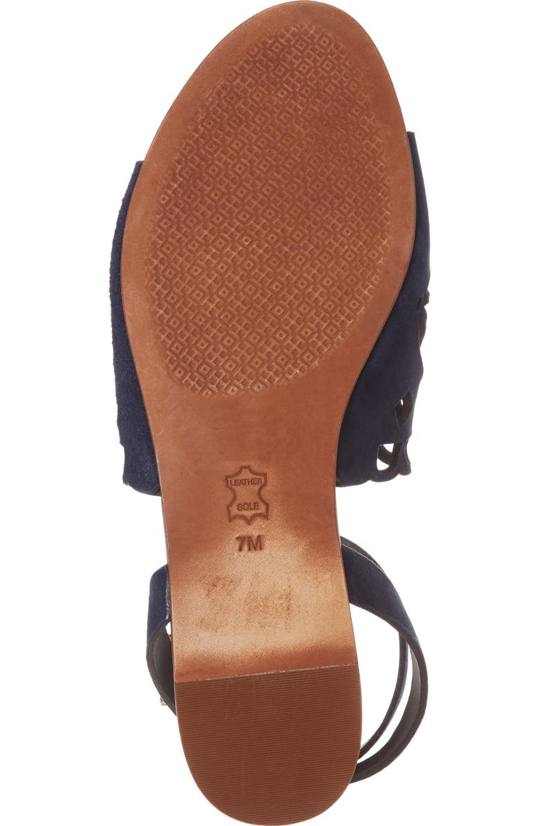 Tory Burch May Perforated Ankle Strap Sandal, Alternate, color,