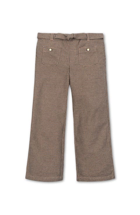 Kids' Organic Brushed Cotton Wide Leg Dress Pant