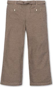 Hope & Henry Kids' Organic Brushed Cotton Wide Leg Dress Pant