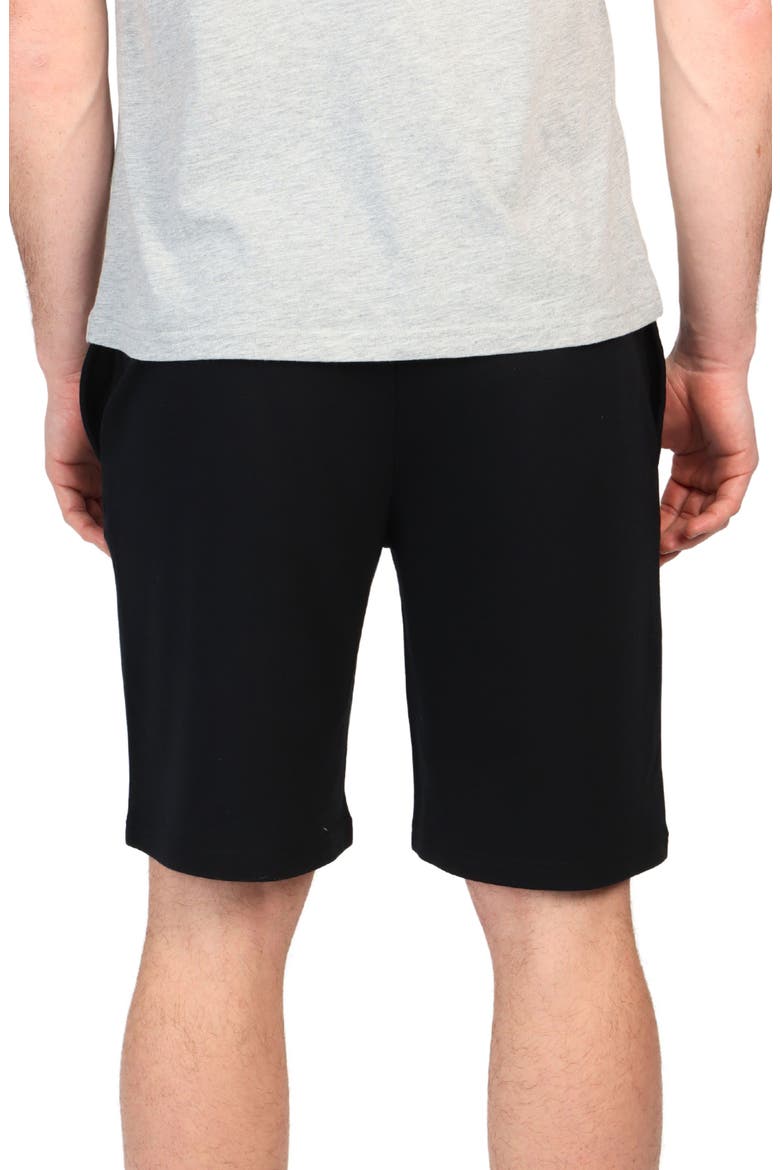 French Terry Lounge Shorts, Alternate, color, BLACK