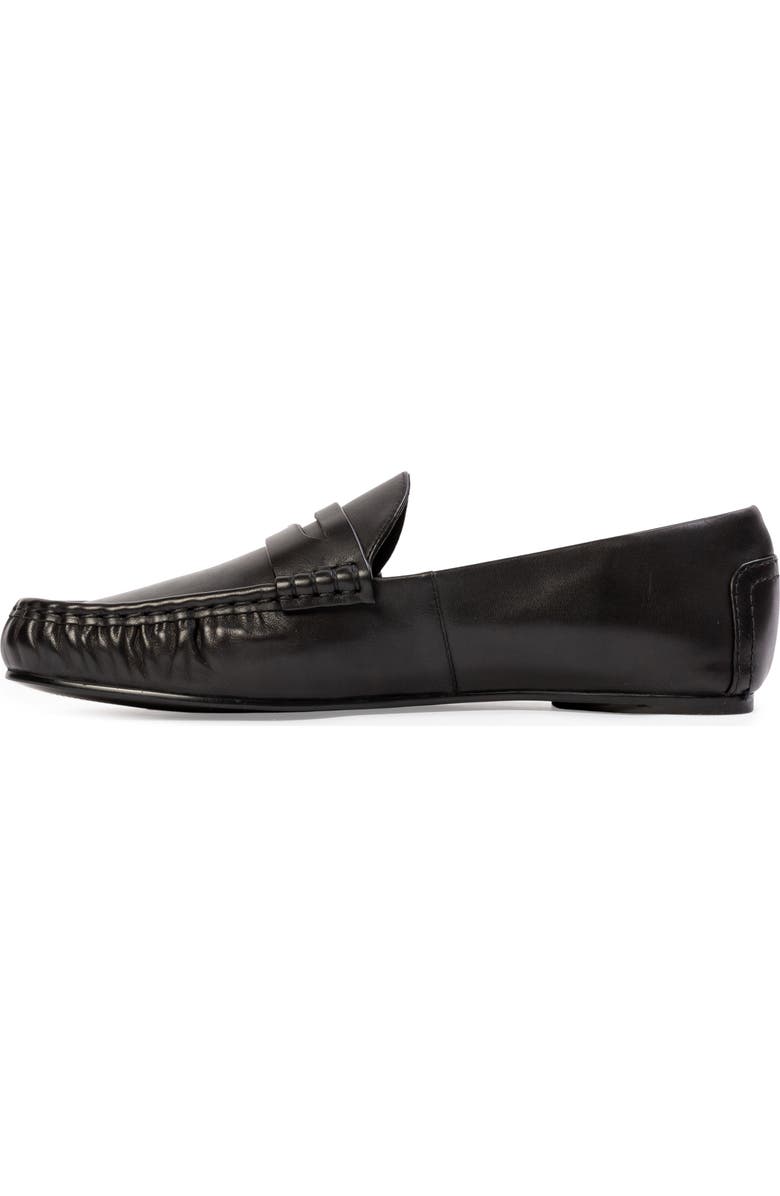 BLACK SUEDE STUDIO Darlyn Leather Mocassin, Alternate, color, Black Leather