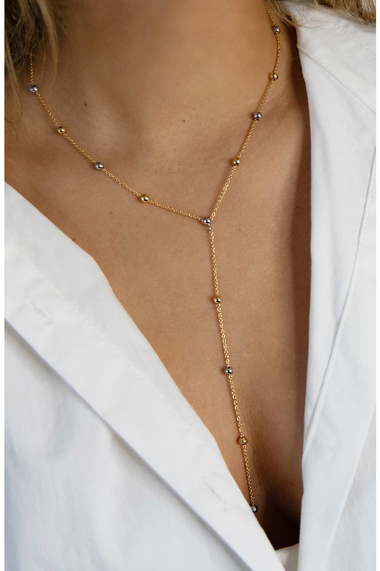 Nora Y Necklace, Alternate, color, GOLD PLATED