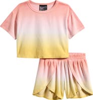 Ava & Yelly Kids' Cover-Up Top & Shorts Set