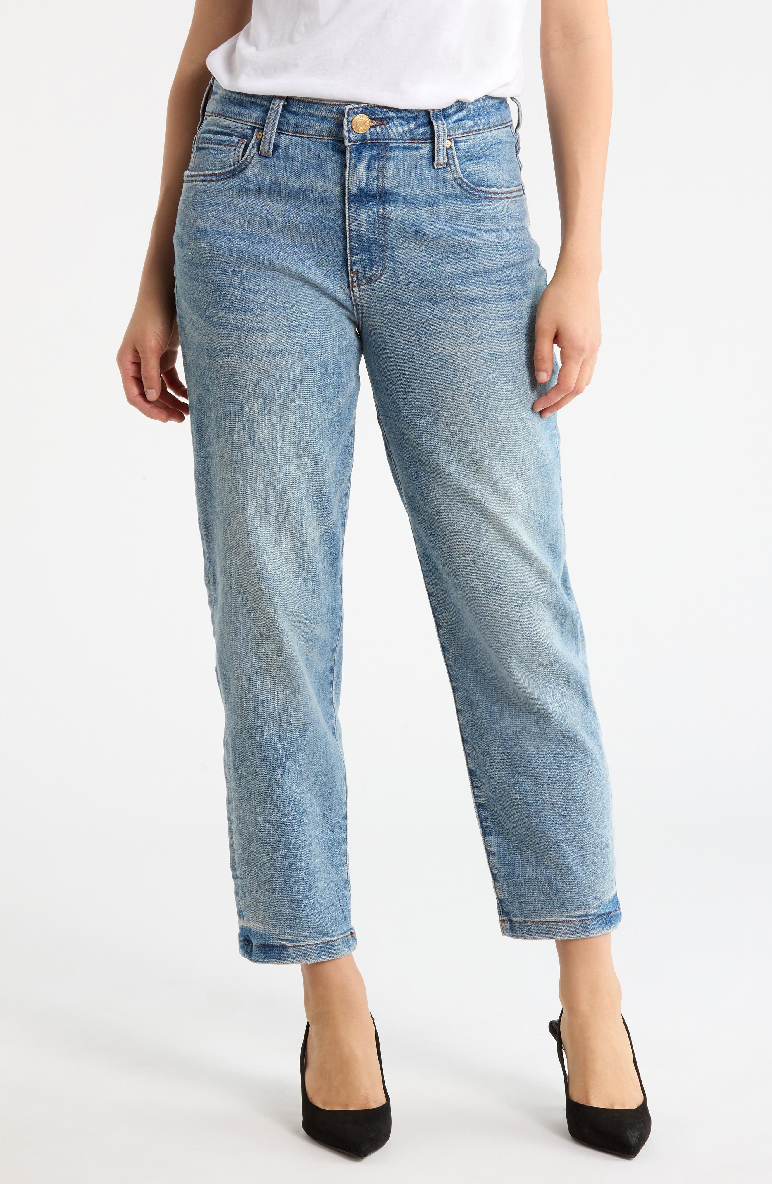 KUT from the Kloth Sienna Crop Baggy Boyfriend Jeans