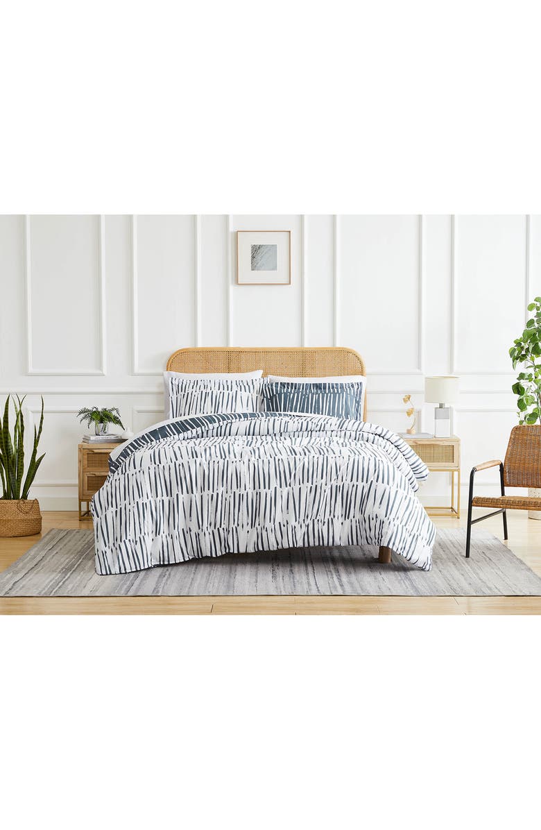 SOUTHSHORE FINE LINENS Duvet Cover & Pillow Sham Set, Alternate, color, Charcoal