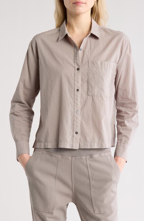 Light Cotton Button-Up Shirt