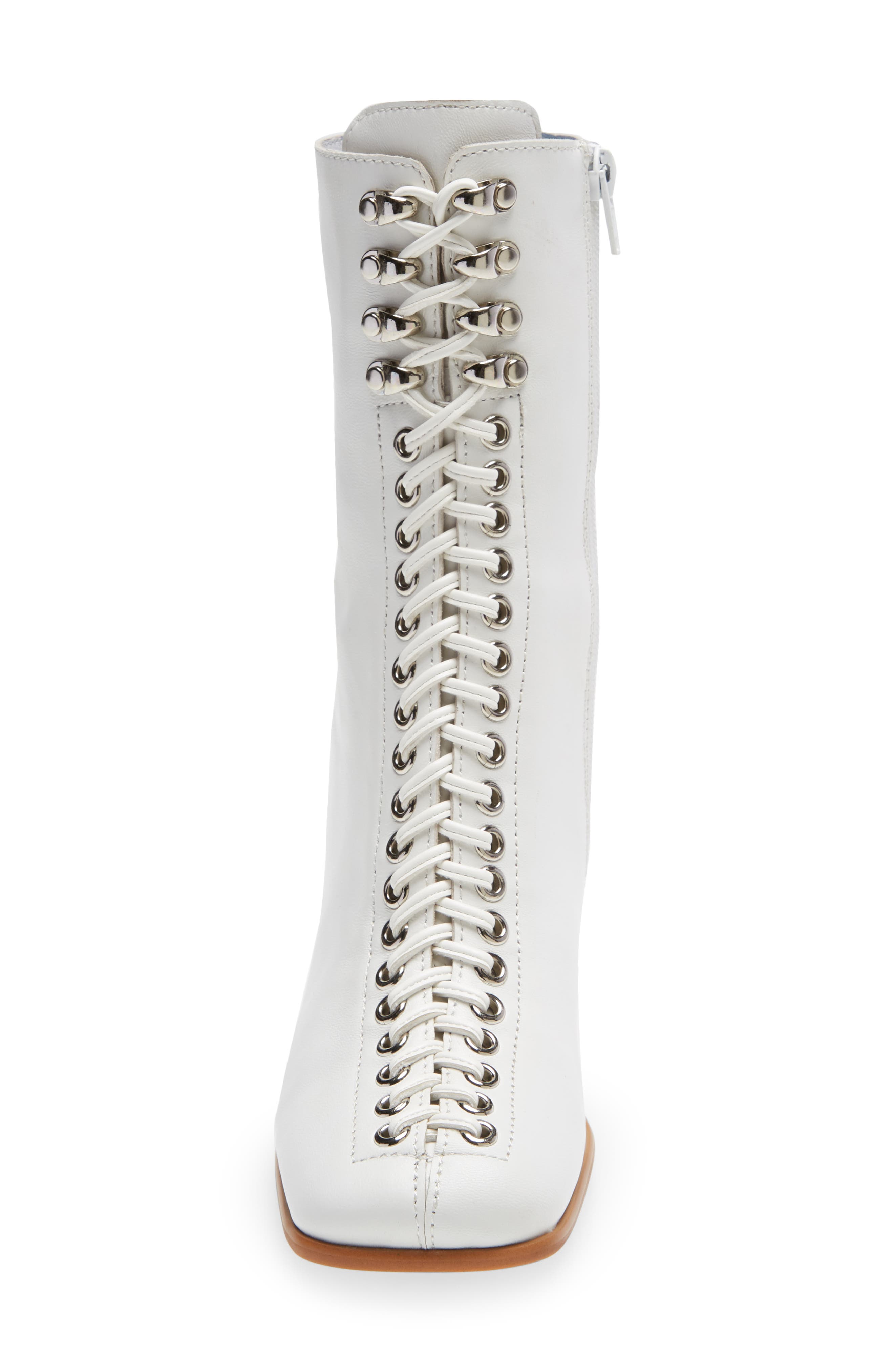 Belmond Bootie, Alternate, color, WHITE LEATHER
